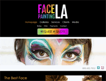 Tablet Screenshot of facepaintingla.com